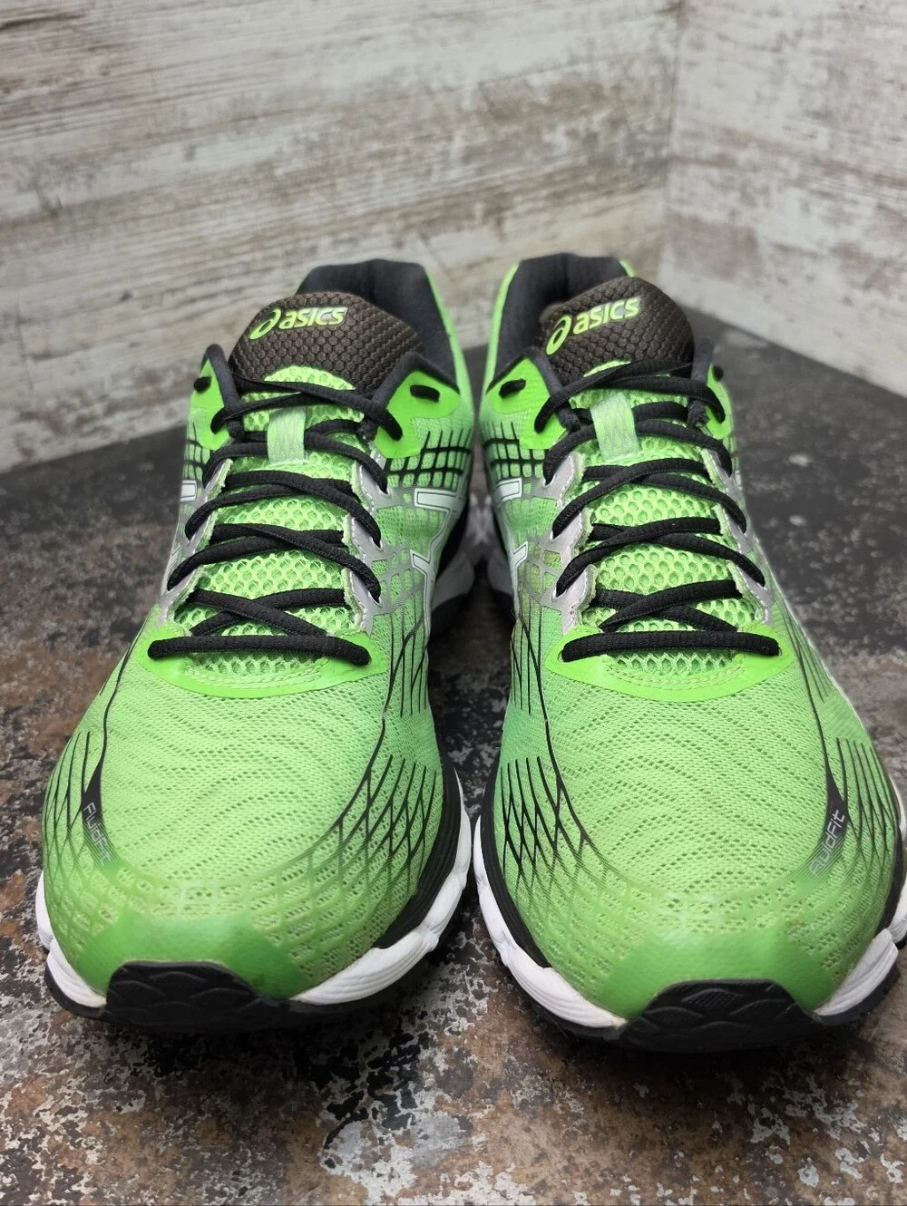 Mens Asics Gel Nimbus 17 Running Shoes Sz 13 4E Wide T509N Green Athletic - Picture 3 of 11